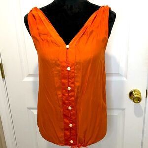 Banana Republic orange tank w/ drawstring size xs